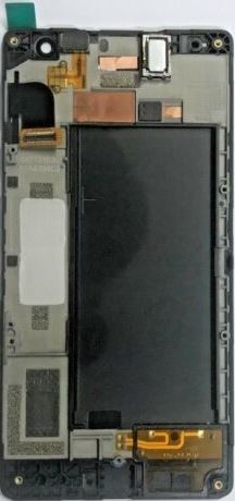 LCD screen Microsoft (Nokia) Lumia 735 koos touch screen ja frame must original (used grade A)
