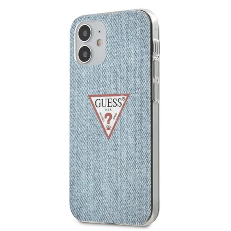 Guess GUHCP12SPCUJULLB iPhone 12 mini 5.4" sinine/helesinine kõvakaaneline ümbris Jeans Collection