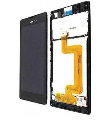 LCD ekraan Sony D5103 Xperia T3 puuteekraaniga raamiga must originaal (service pack)