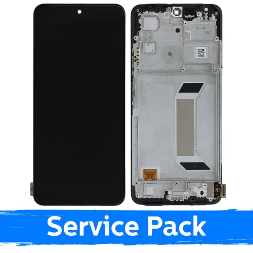 LCD Ekraan Ühildub Xiaomi Redmi Note 12 5G / Poco X5 5G Must Koos Frame (Service Pack)