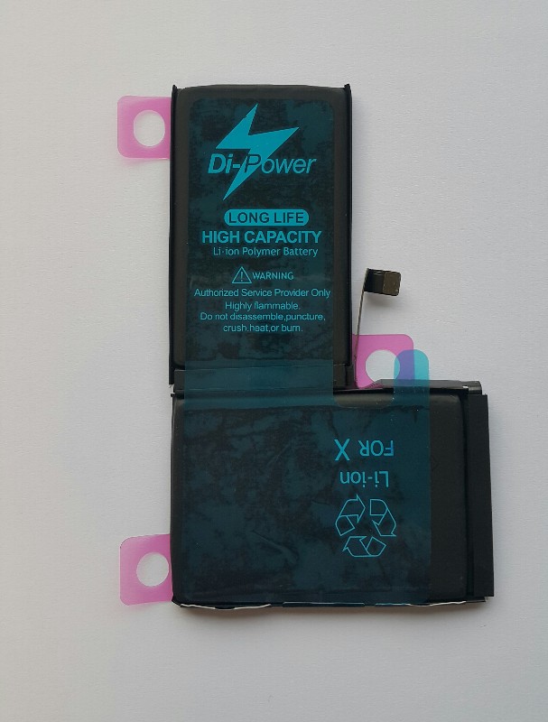 Aku "Di-Power" (higher capacity) jaoks iPhone X 3216mAh
