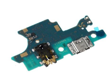 Flex Samsung A750 A7 2018 jaoks plugin, microphone, headphone connector original (service pack)