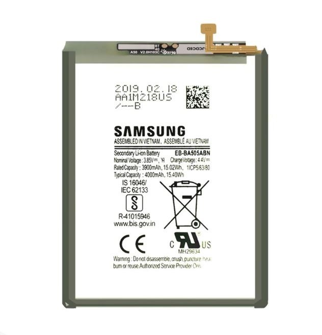 Aku original Samsung A205/A305/A307/A505/A507 A20/A30/A30s/A50/A50s 4000mAh EB-BA505ABU (service pack)