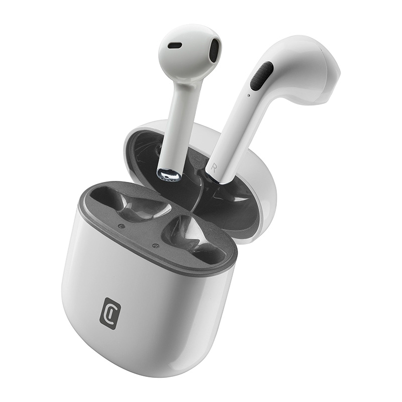 Cellularline Style Color - Bluetooth V5.3 TWS wireless kõrvaklapid with charging ümbris (valge)