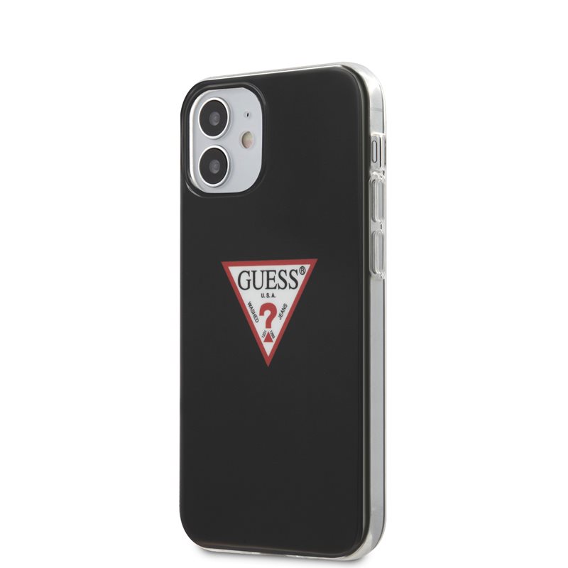 Guess GUHCP12SPCUCTLBK iPhone 12 mini 5.4" must/must kõvakaaneline Triangle Collection