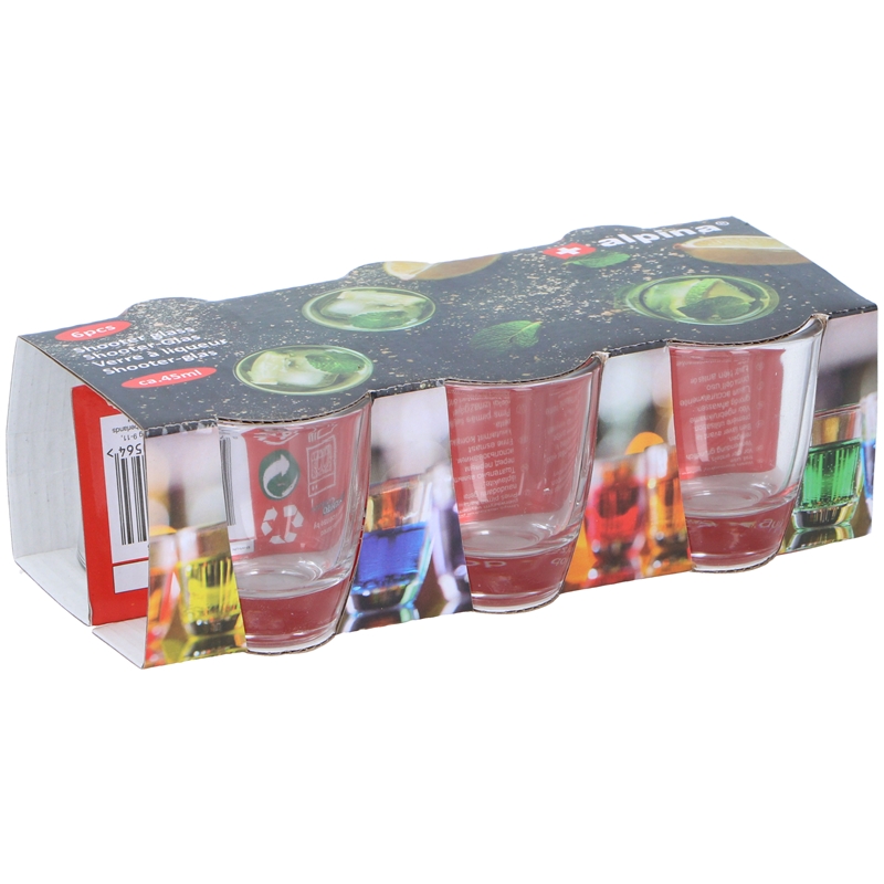 Alpina pitsiklaaside komplekt, 45 ml, 6 tk