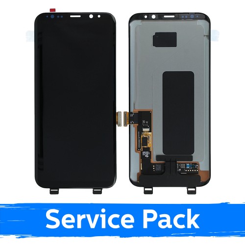 LCD Ekraan Ühildub Samsung G955 S8 Plus Must (Service Pack) (NF version)