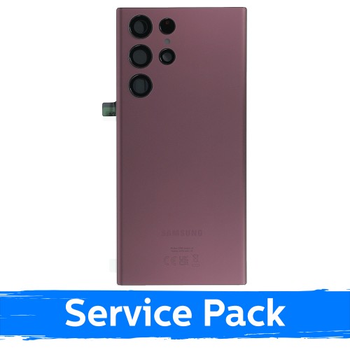 Tagakaas Ühildub Samsung S908 S22 Ultra / Burgundy / (Service Pack)