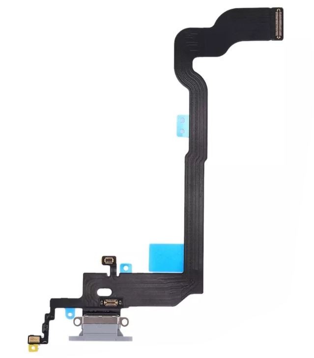 Flex jaoks iPhone X jaoks charging connector koos microphone Hõbedane ORG