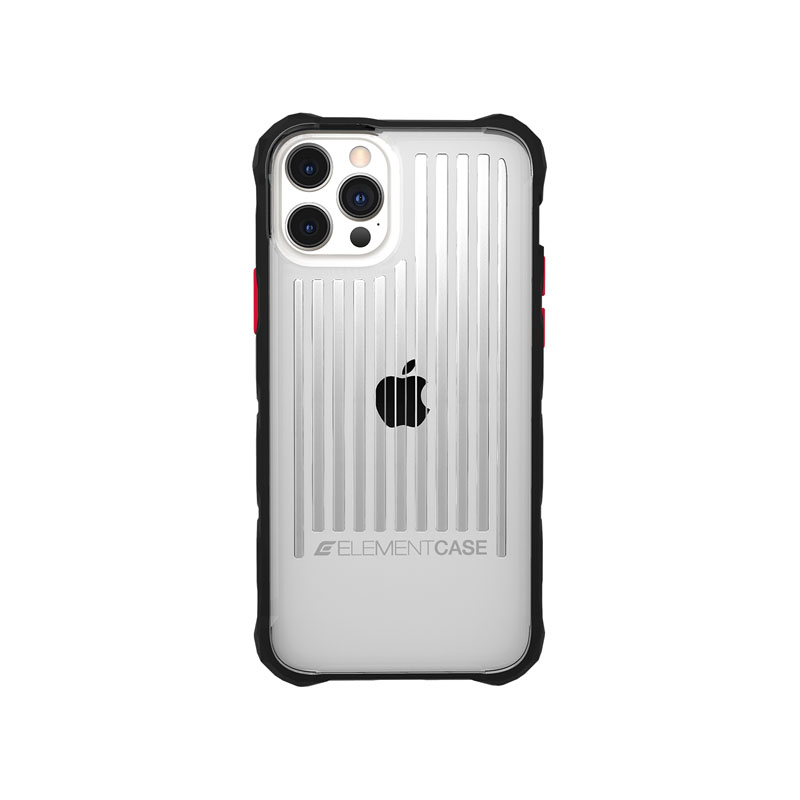 Element Special Ops ümbris seadmele iPhone 13 Pro, Mil-Spec-kukkumiskaitsega, must ja läbipaistev