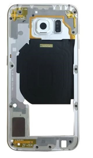 Keskmise korpuse Samsung G920F S6 hõbedane (valge) summeri ja külgklahvidega originaal (kasutatud Grade B)
