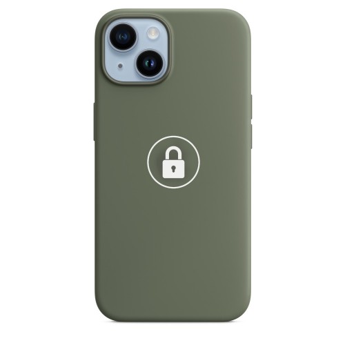 Phone Ümbris "Silicone Ümbris v2" jaoks iPhone 14 Plus / Olive / in package