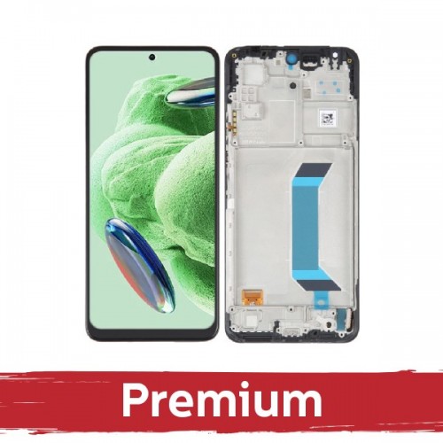 LCD Ekraan Ühildub Xiaomi Redmi Note 12 5G / Poco X5 5G Must koos Frame OEM