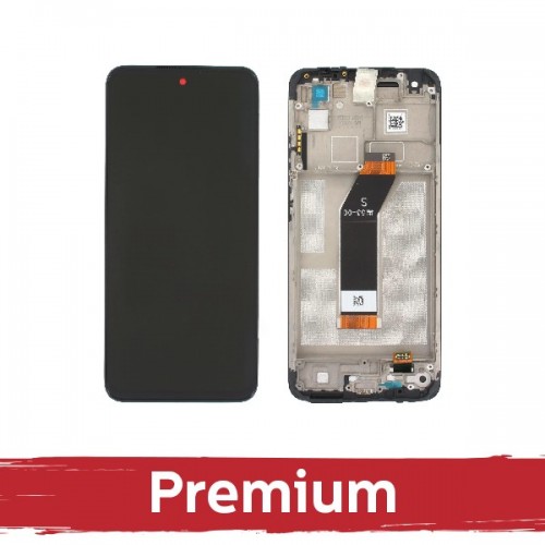 LCD Ekraan Ühildub Xiaomi Redmi 10 (2022) Must koos Frame OEM