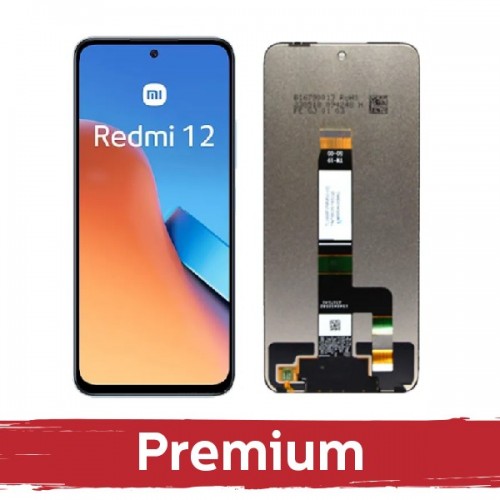 LCD Ekraan Ühildub Xiaomi Redmi 12 4G / Redmi 12 5G / Poco M6 Pro 5G Must OEM