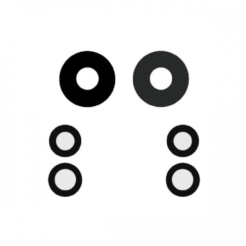 Rear Camera Lens Ühildub Xiaomi 12 Pro rear camera lens (3pcs)
