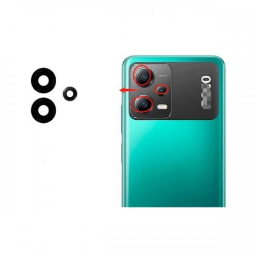 Rear Camera Lens Ühildub Xiaomi Poco X5 rear camera lens (3pcs)