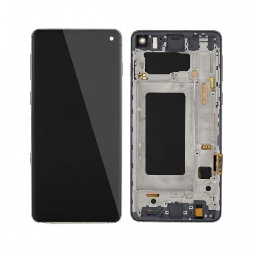 LCD ekraan ühilduv Samsung G975 S10 Plus raamiga / Prism Black / HQ