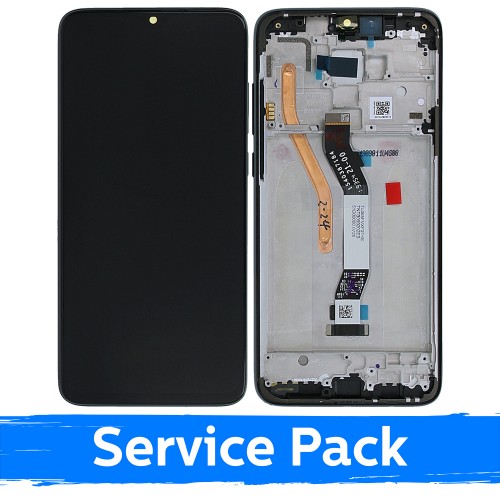 LCD ekraan ühilduv Xiaomi Redmi Note 8 Pro raamiga / must / (Service Pack)