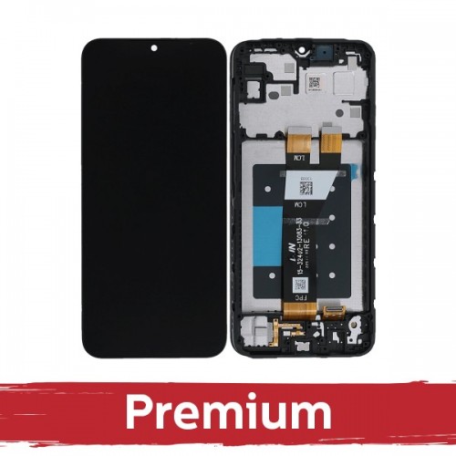 LCD ekraan ühilduv Samsung A146P A14 5G must raamiga OEM