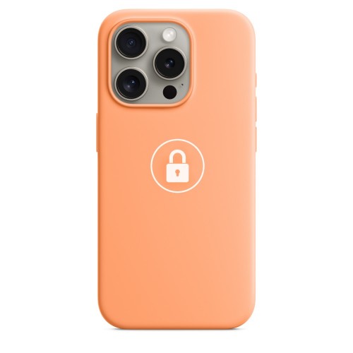 Telefoni ümbris "Silicone Case v2" iPhone 15 Pro / Orange Sorbet / pakendis