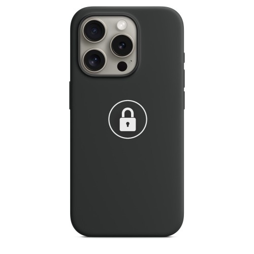 Telefoni ümbris "Silicone Case v2" iPhone 15 Pro Max / must / pakendis