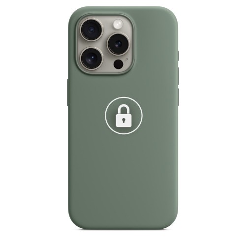 Telefoni ümbris "Silicone Case v2" iPhone 15 Pro Max / Cypress / pakendis