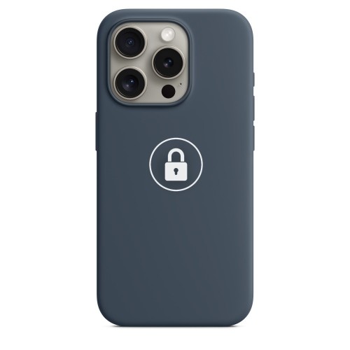 Telefoni ümbris "Silicone Case v2" iPhone 15 Pro Max / Storm Blue / pakendis