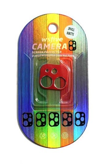 Camera protection Apple iPhone 11 punane