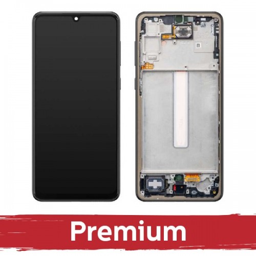 LCD ekraan ühilduv Samsung A336 A33 5G raamiga / must / OEM