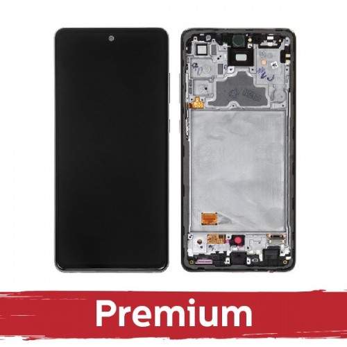 LCD ekraan ühilduv Samsung A725 A72 raamiga / Awesome must / OEM