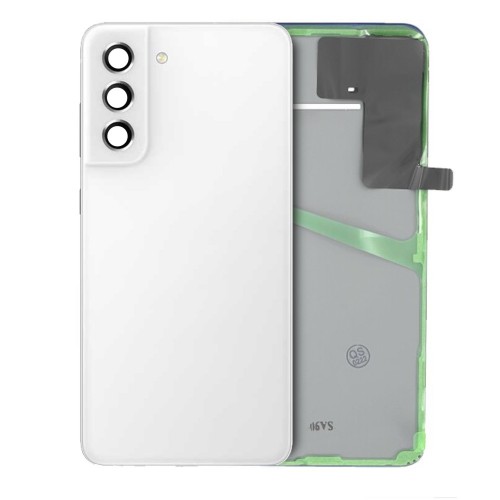 Tagakaas ühilduv Samsung G990 S21 FE / valge / (kaamera läätsega) OEM