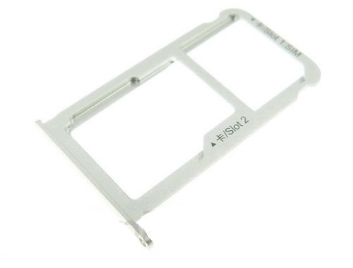 SIM card holder Huawei Nova hõbedane original (service pack)