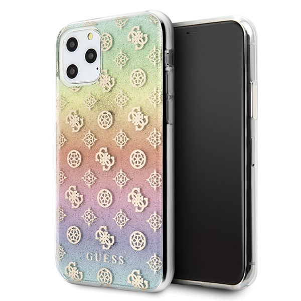 Guess GUHCN58PEOML iPhone 11 Pro multicolor kõva ümbris Iridescent 4G Peony