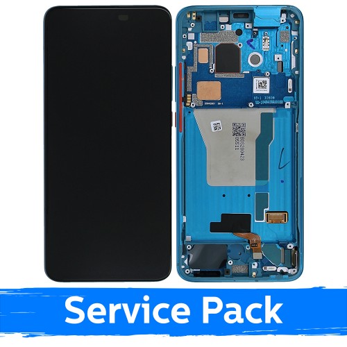 LCD ekraan ühilduv Xiaomi Poco F2 Pro raamiga / Neon Blue / (Service Pack)