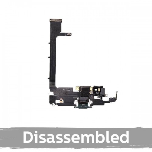 Laadimisport ühilduv Apple iPhone 11 Pro Max flex-kaabliga / matt must / (Kasutatud)