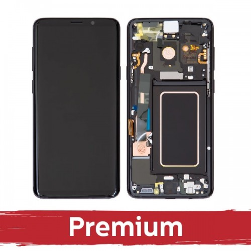 LCD ekraan ühilduv Samsung G965 S9 Plus raamiga / Midnight Black / OEM