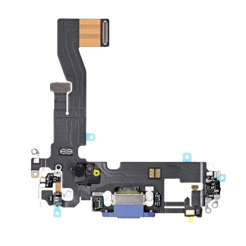 Laadimisport ühilduv iPhone 12 (12 Pro) Flexiga / sinine / HQ