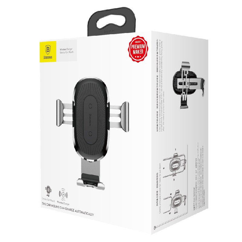 Juhtmevaba autolaadija-holder Baseus WXYL-01 Juhtmevaba (5V/2A 9V/1.7A) must