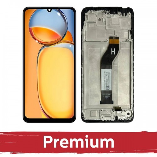 LCD ekraan ühilduv Xiaomi Redmi 13C 4G / Redmi 13C 5G / Poco C65 must raamiga OEM