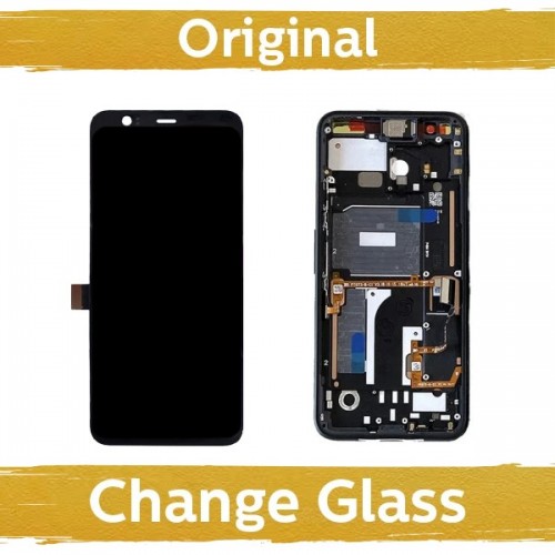 LCD ekraan ühilduv Google Pixel 4 G020M must raamiga (Uuendatud: Hiina)
