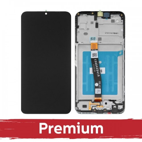 LCD ekraan ühilduv Samsung A226 A22 5G must raamiga OEM