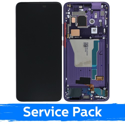LCD ekraan ühilduv Xiaomi Poco F2 Pro raamiga / Electric Purple / (Service Pack)