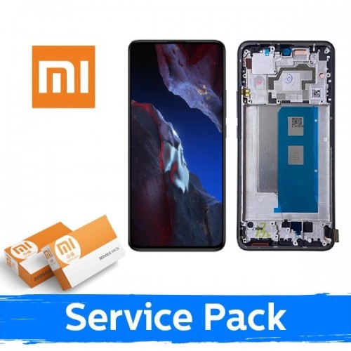 LCD ekraan ühilduv Xiaomi Poco F5 5G raamiga / sinine / (Service Pack)