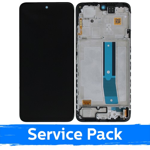 LCD ekraan ühilduv Xiaomi Redmi Note 12S/11S/Poco M4 Pro 4G must raamiga (Service Pack)