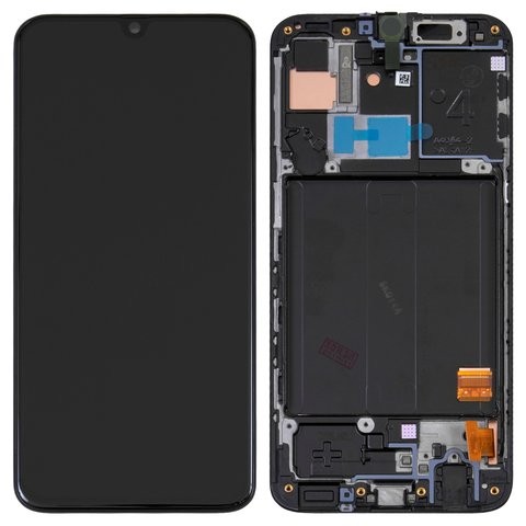 LCD ekraan Samsung A405 A40 2019 puuteekraani ja raamiga must (TFT versioon) HQ
