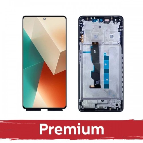 LCD ekraan ühilduv Xiaomi Redmi Note 13 4G raamiga / Midnight Black / OEM