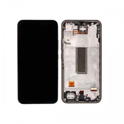 LCD ekraan ühilduv Samsung A346 A34 5G raamiga / Graphite / HQ