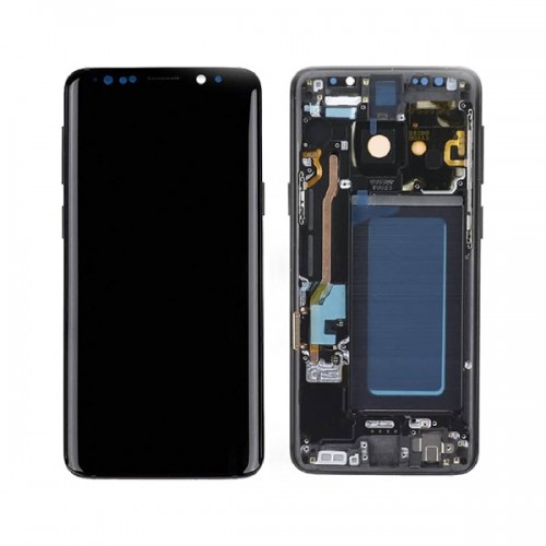 LCD ekraan ühilduv Samsung G960 S9 raamiga / Midnight Black / HQ