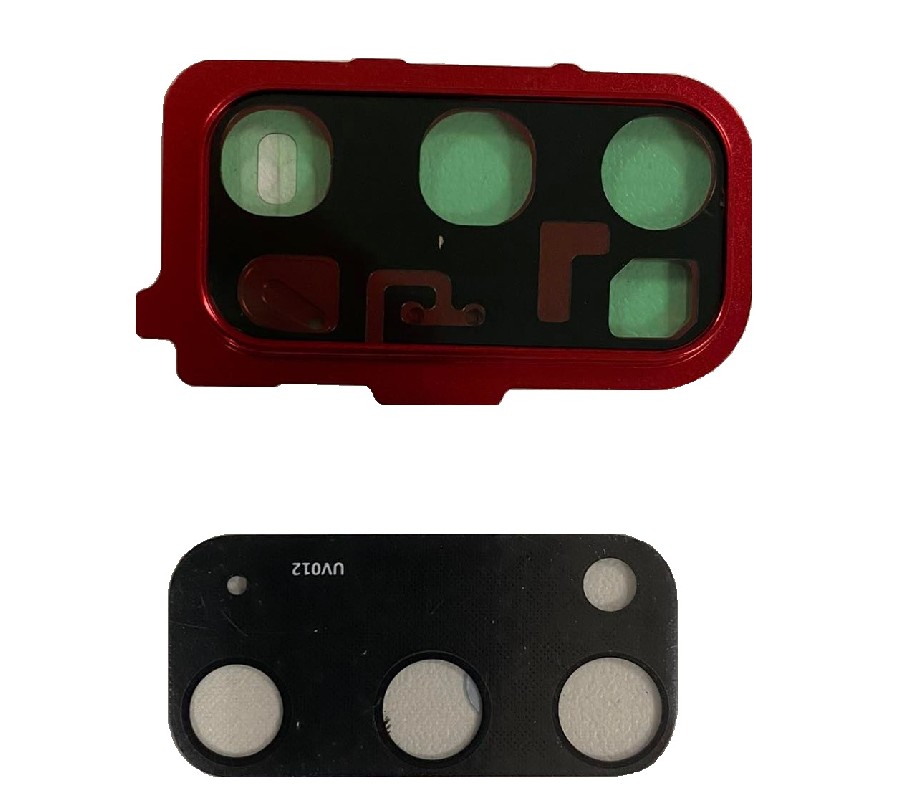 Samsung G980/G981 S20 lens jaoks camera koos frame Aura Punane ORG